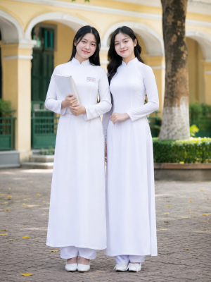 ao dai di hoc